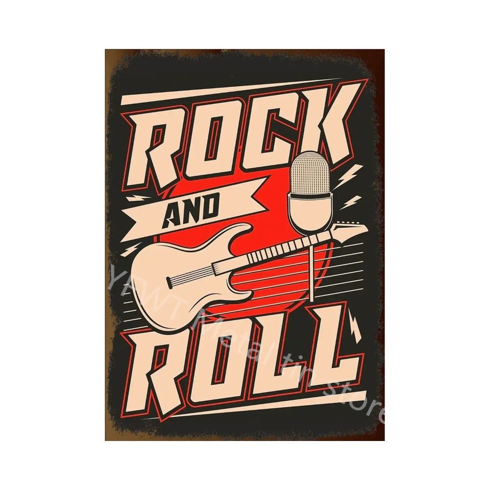Segno Metallica Vintage per Band Rock, Decorazione per Bar di Casa, Garage, Club 20x30cm