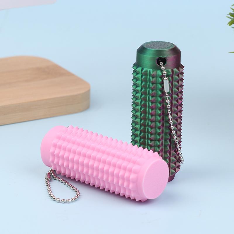 1 kus 7/9 cm pichlavá Grippie stimulační hračka s přívěskem na řetízku pro úlevu od úzkosti, pozitivní novinka, malá kapesní mini fidget hračka