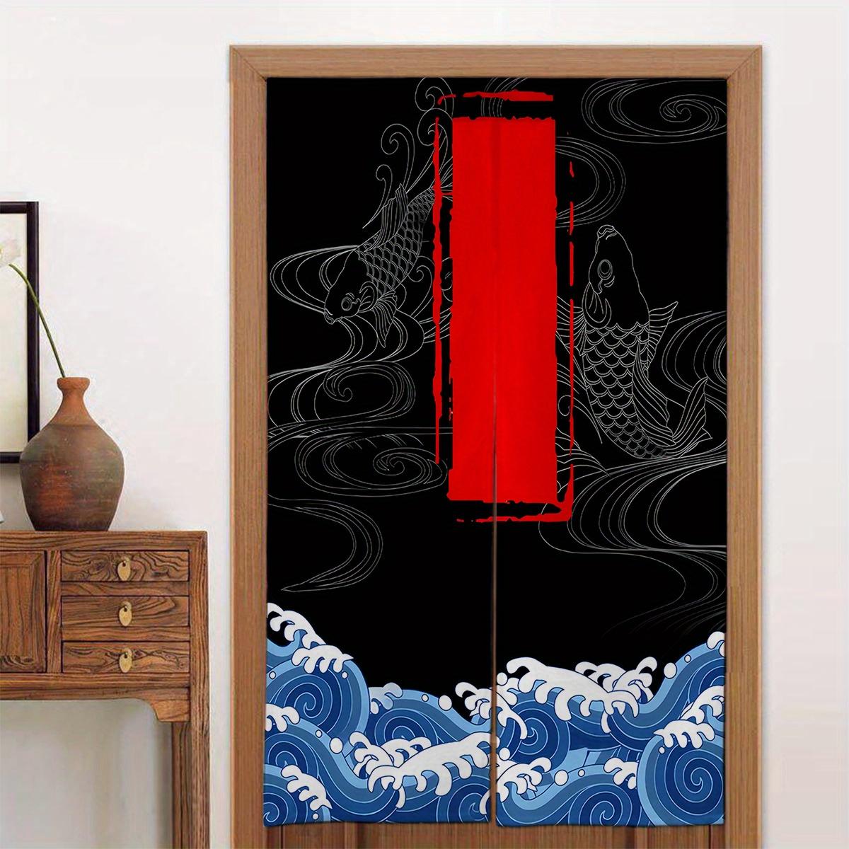 

1pc Japanese-Style Door Curtain with Rod Pocket Design, Easy to Install, Size 34X56 Inches, Perfect for Room/Entrance/Blackout C 65x100cm26x39in