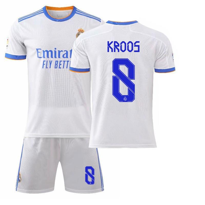 21-22 Home White 9 Benzema 10 Modric 7C Ronaldo Jersey 20 Vinicius Football