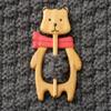 Creative Cartoon Sweater Clips Cute Panda Sweater Buckle Fashion Wooden Animal Brooch Pin  Gifts