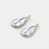 4pcs/lot 18K Gold Color Plated Wave Pattern Drop Shape Pendants Charms Leaves Necklace Pendant For DIY Jewelry Making  Supplies