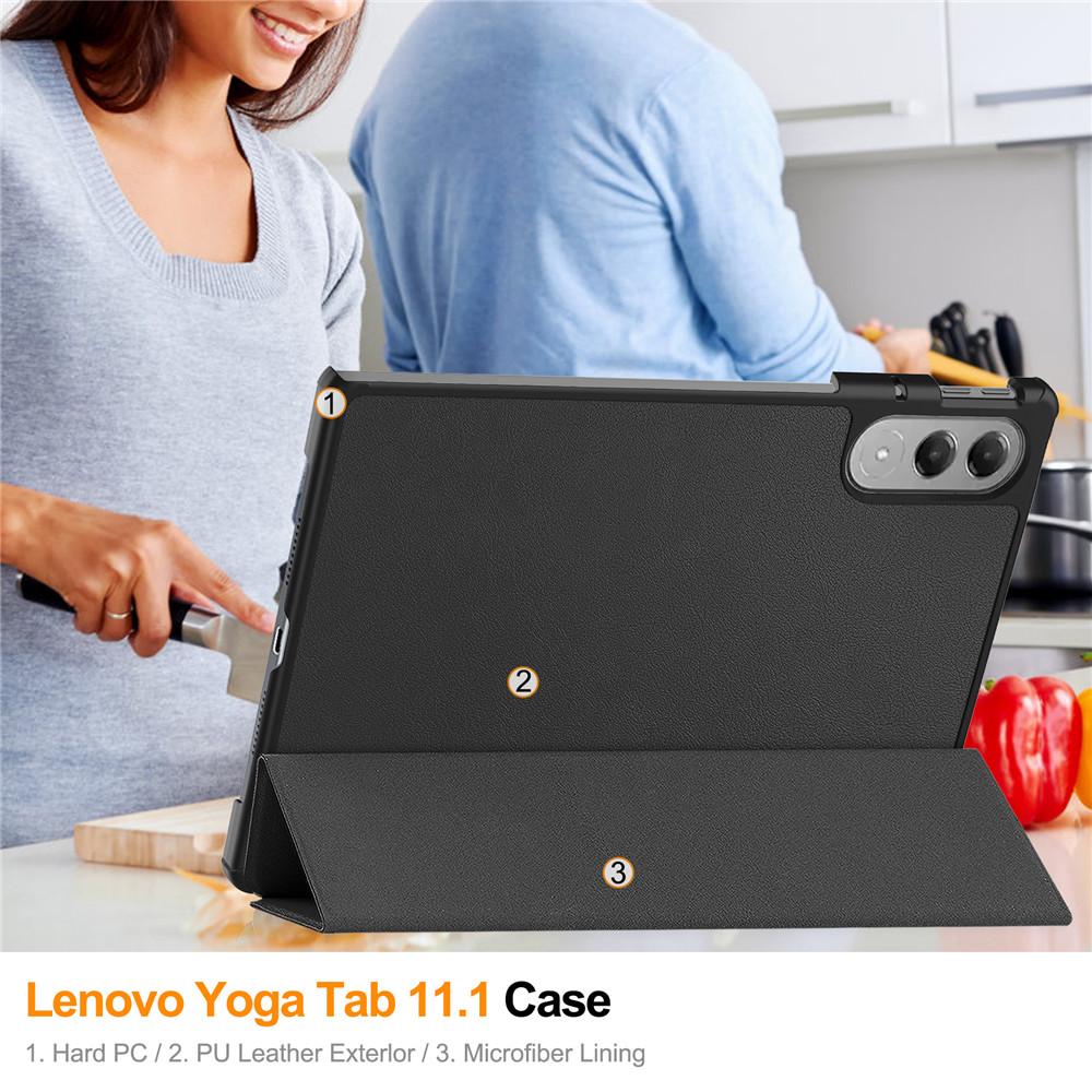 For Yoga Tab Case 11.1 inch Folding Stand PU With Auto Sleep Funda For Xiaoxin Pad Pro GT 11.1" TB710FU Tablet Cover