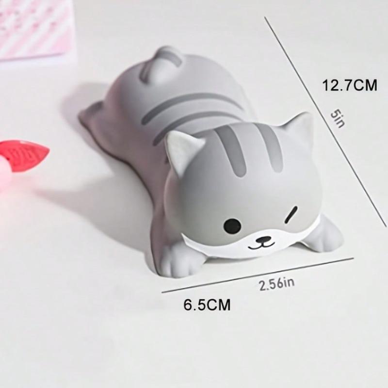 Cartoon Animal Wrist Rest Mouse Pad - Ergonomic Memory Foam Support for Keyboard/Mouse, Non-Slip Rubber Base for Office/Laptop