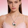 FIFA World Cup Flag Football Necklace Women's Versatile Creative Rotating Moon Pendant Sweater Chain
