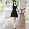 Elegant Faux Two-Piece A-line Shirt Dress
