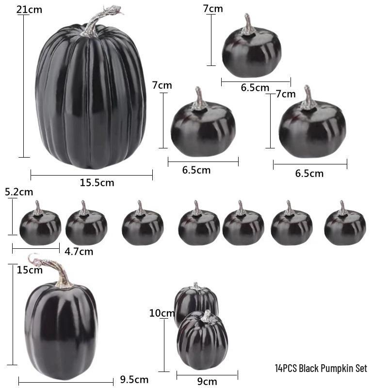 White and Yellow Pumpkin Model for Halloween and Christmas Decoration Wreaths