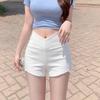 Women's Korean Style High-Waisted Elastic Shorts - Summer 2026 Collection: Slimming, Sexy Hip-Hugging Three-Quarter Length