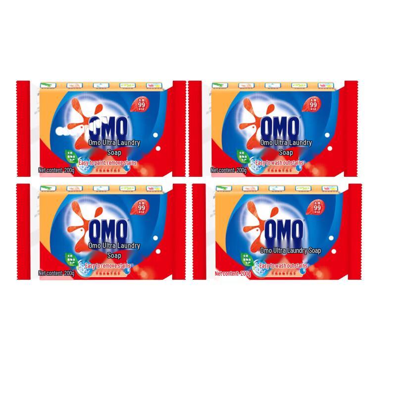 Omo 99 Laundry Soap Bar 200g (4-Pack)