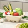 Large Capacity Sink Strainer Basket Foldable Bottom Collapsible Colander  Tableware
