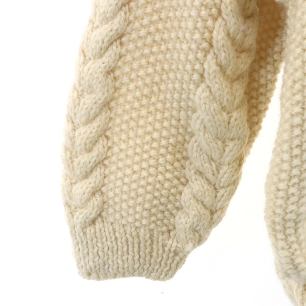 OLD Long Sleeve Fisherman Sweater Ivory Knit Cable Knit Women Used