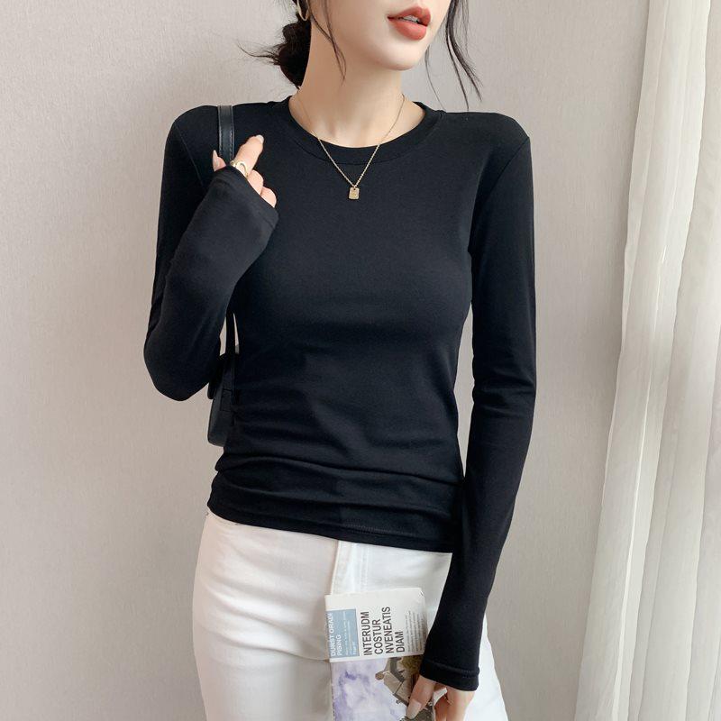 2025 New Autumn/Winter Women’s Warm Velvet Long Sleeve Base Shirt