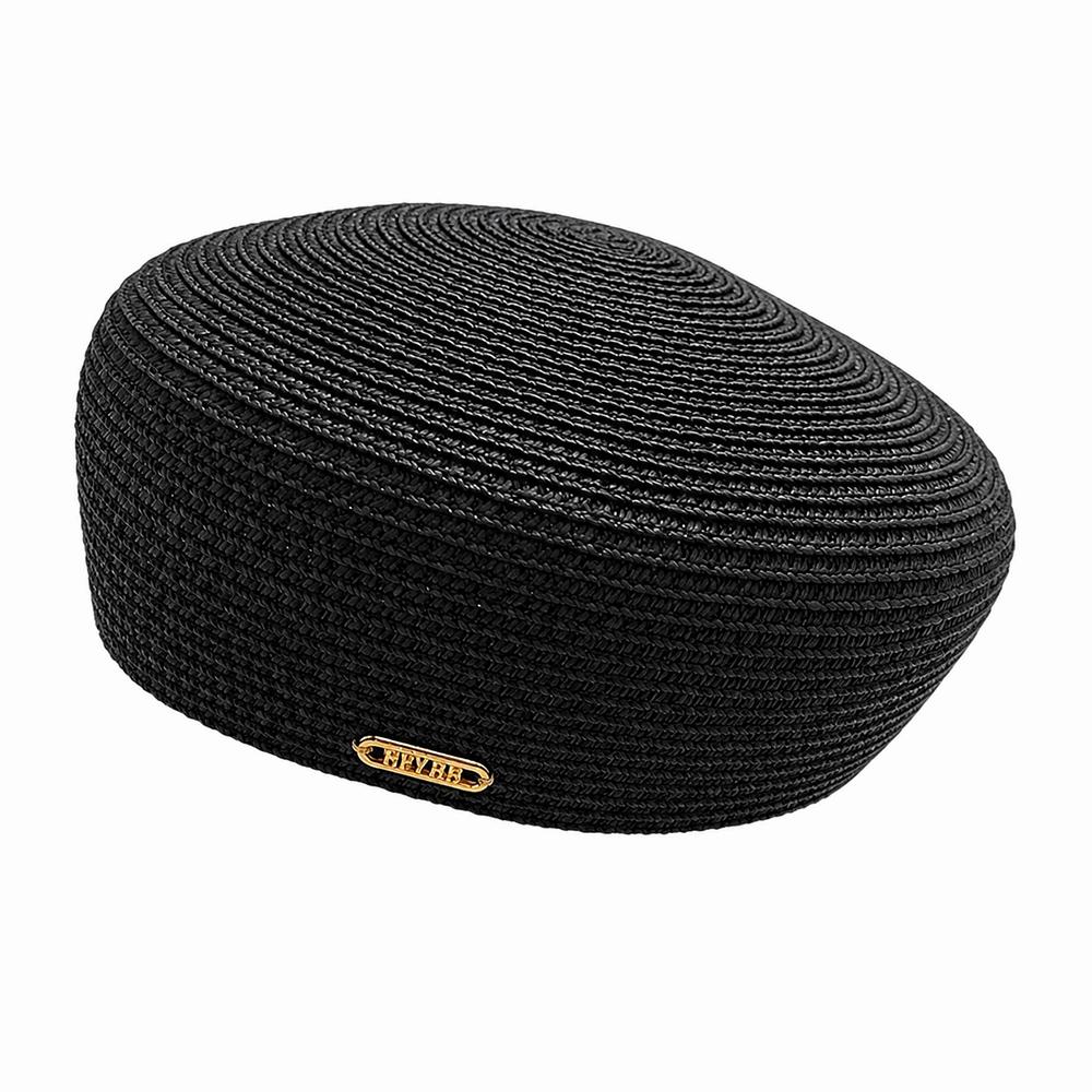 Solid Women's Straw Pillbox Hat Structured Crown Painter Hat New Round Dress Hat  Formal Occasions