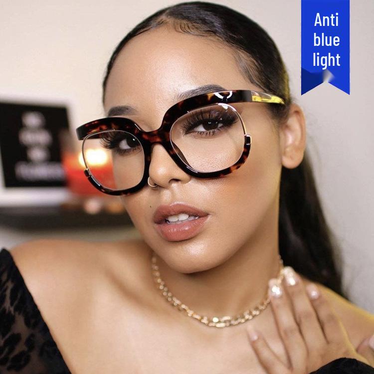 2022 Trendy Round Owl Eyeglass Frames: Anti-Blue Light European & American Style