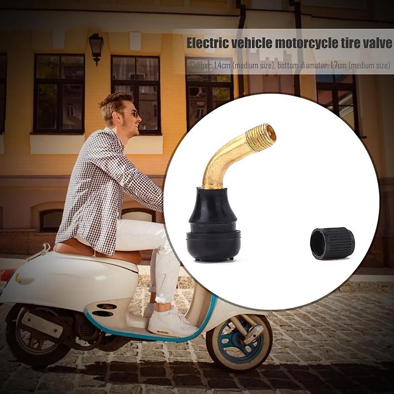 1Pcs Tubeless Tyre Valve Stems For Electric Scooter Bike Degree Air Tyre Valve Stem For Motorcycle Dirt Bikes