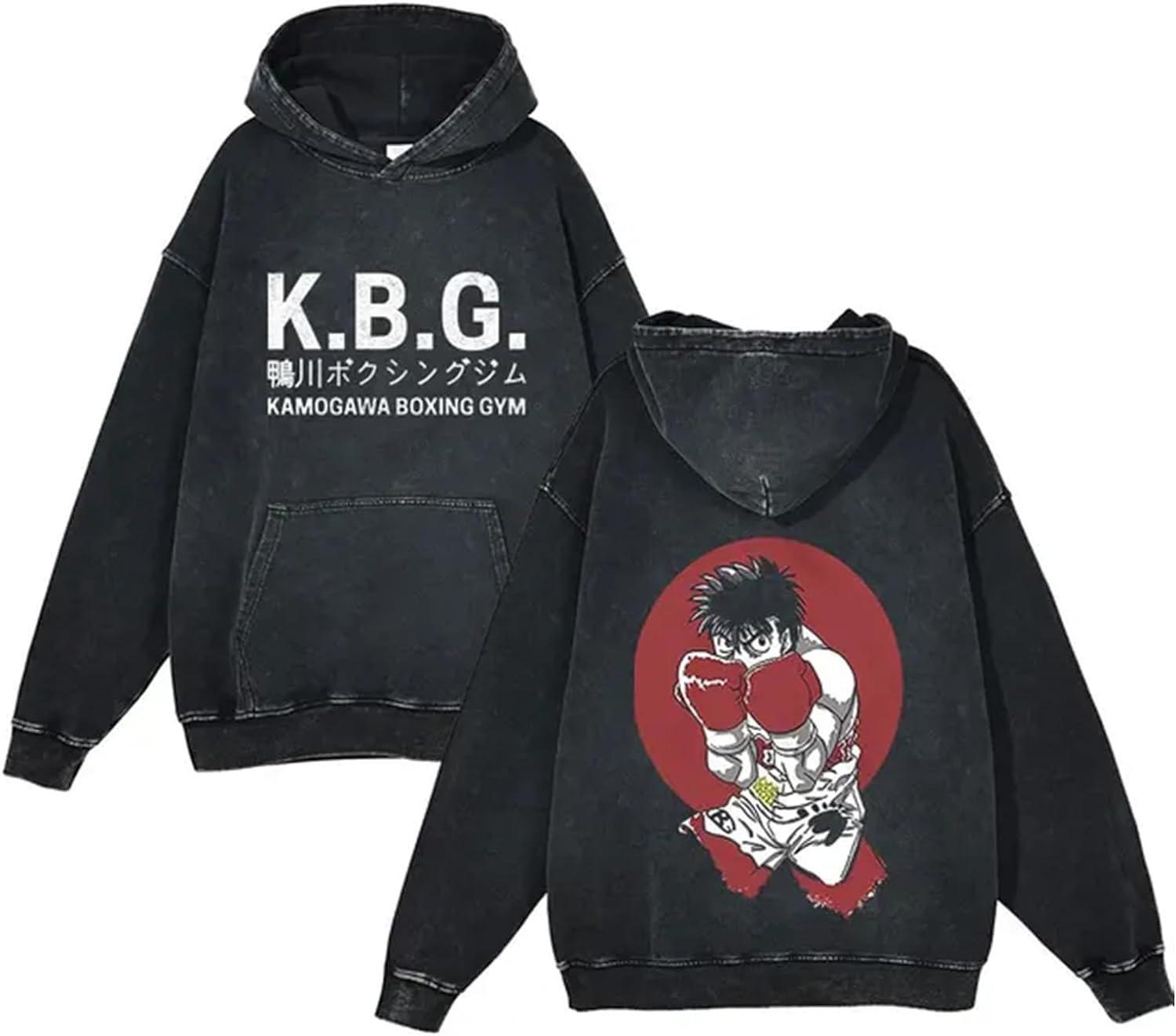 

440G Blockbuster Washed Retro, College, Anime Street Retro Cotton Sweater, свитер с капюшоном 5XL