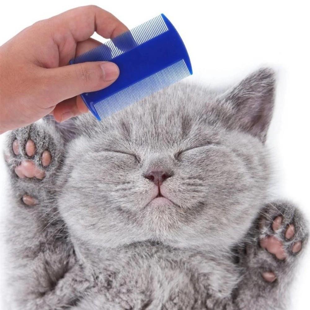 4pcs/set Effective 4pcs/set Pet Flea Comb Dense Teeth Inline Comb Cat Grooming Comb Durable Dog Hair Brush Beauty Hairdressing