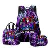 3D Game Gorilla Tag Backpack Lunch Bag Pencil Case 3-Piece Set Print Kids Teenagers Durable Waterproof School Bag