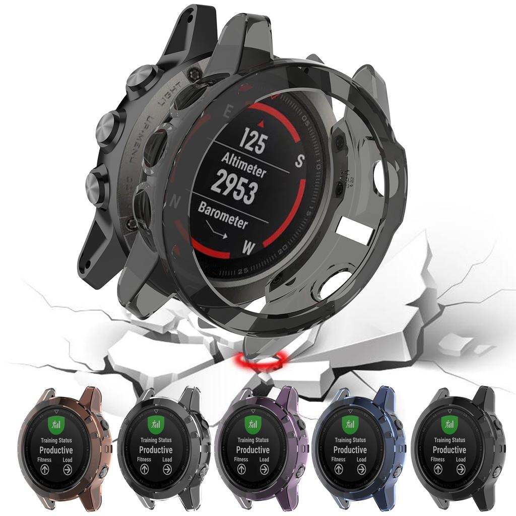 Fenix8 Accessories TPU Case Cover For Garmin Fenix 8 51MM 47MM 43MM Replacement Durable Protection Case Frame Cover Bumper Shell