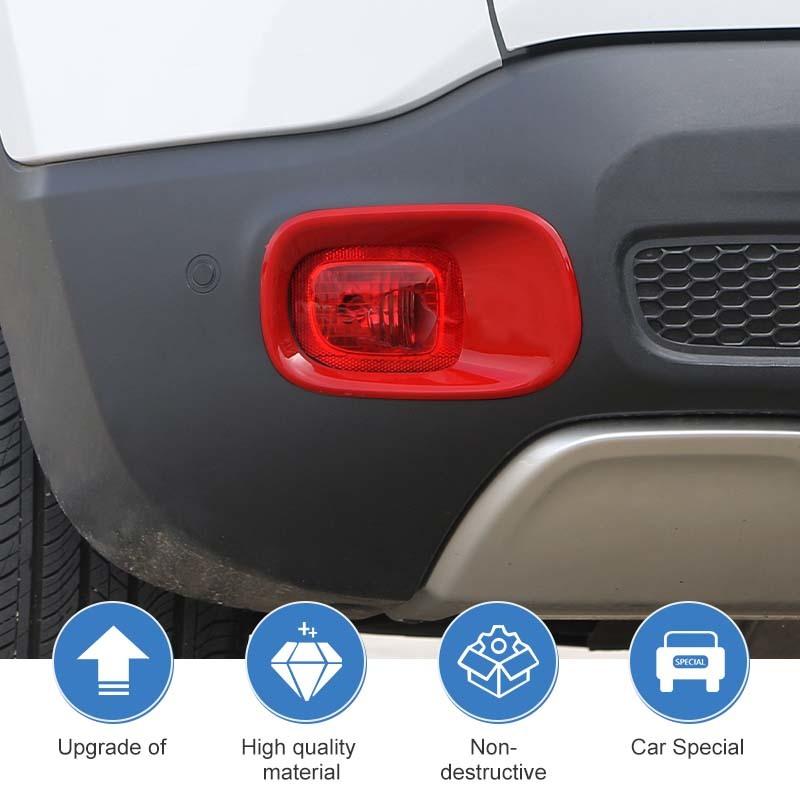 Zadní kryty do mlhy Pouzdro světla ABS Světelná dekorace pro Jeep Renegade 2016 nahoru Exteriérové ​​příslušenství , ABS plast