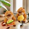 Cute Creative Groundhog Plush Pendant Cartoon Stuffed Animal Doll Keychain Backpack Hanging Decoration Keyring Gifts