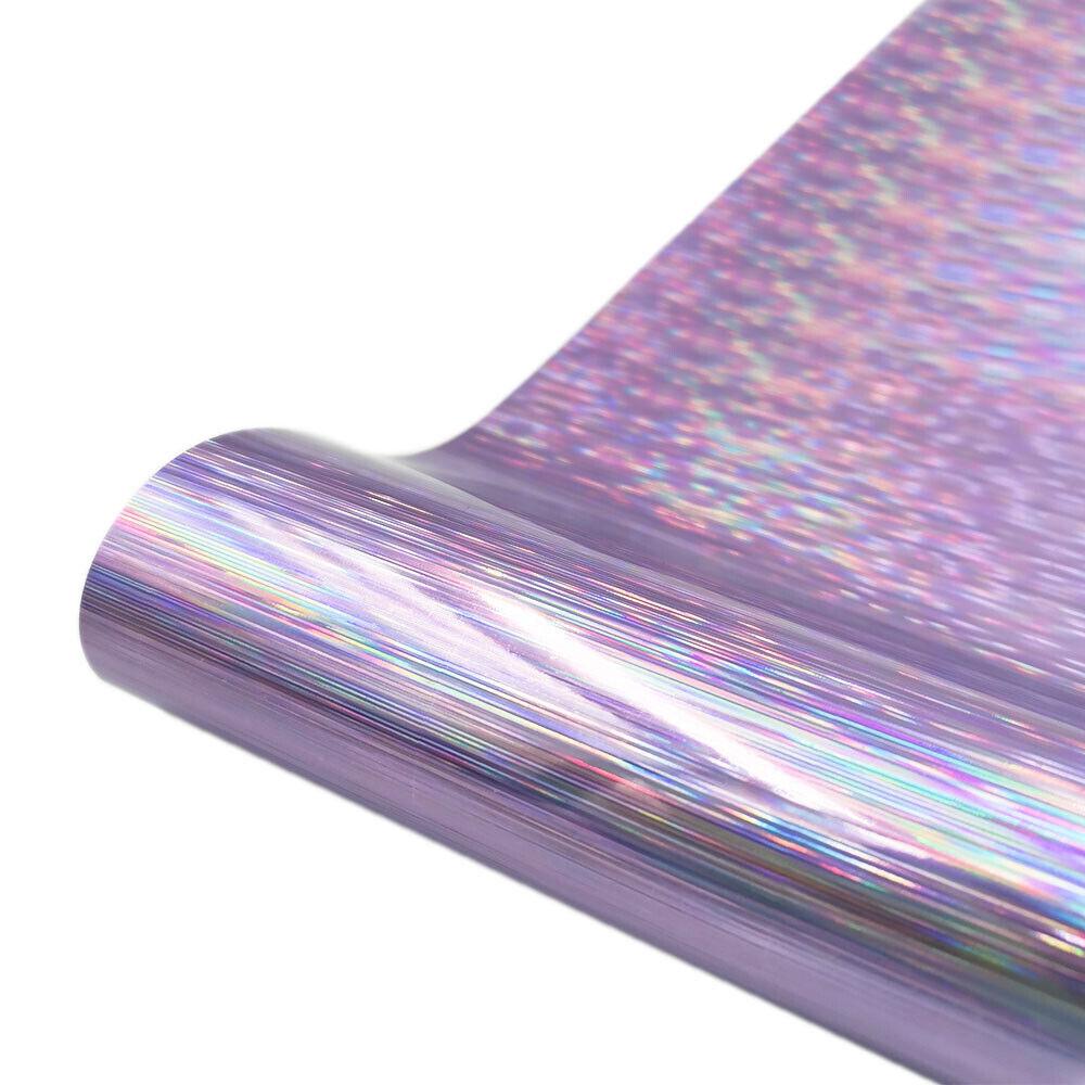 

Holographic Glitter Adhesive Vinyl Craft Sheet Film 6 Assorted Colors DIY Mugs Ceramic Window Wall Decoration Sticker For Cut 12in x 10in(30x25cm) фиолетовый