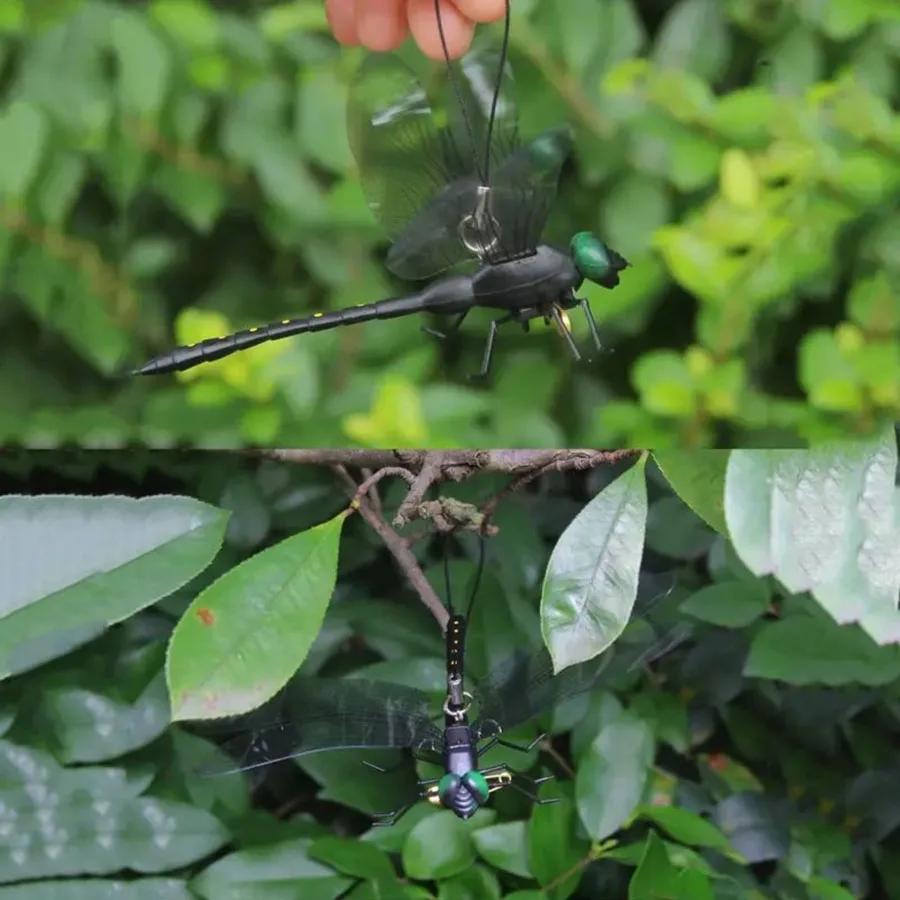 4 Sets \2 Sets Black Dragonfly - Waterproof PVC, Perfect For Garden Or Interior Use, Classical Style, No Electricity Required