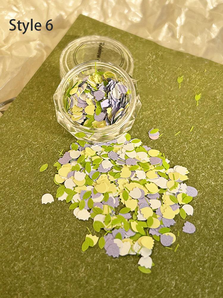 

Милый маленький цветок тюльпан лак для ногтей блестящий материал для ногтей украшение своими руками