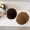 Forward Hat Vintage Hat Autumn Winter Suede Beret Women's Cap