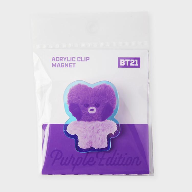 

Line Friends BT21 TATA Purple of Wish Edition Minini Acrylic Clip Magnet