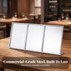 Compact Tabletop Sign Holder Stable Menu with Angled Base Space-Saving