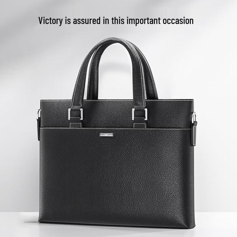 Septwolves Men s Leather Business Laptop Briefcase 13.1-14 inch