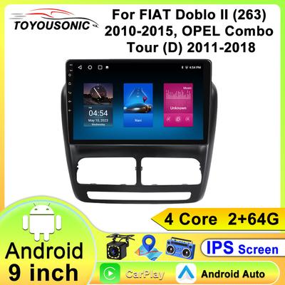 For FIAT Doblo II (263) 2010-2015, OPEL Combo Tour (D) 2011-2018 Navigation GPS Android Car Radio  Multimedia Player Stereo wifi+4G Carplay Auto Video
