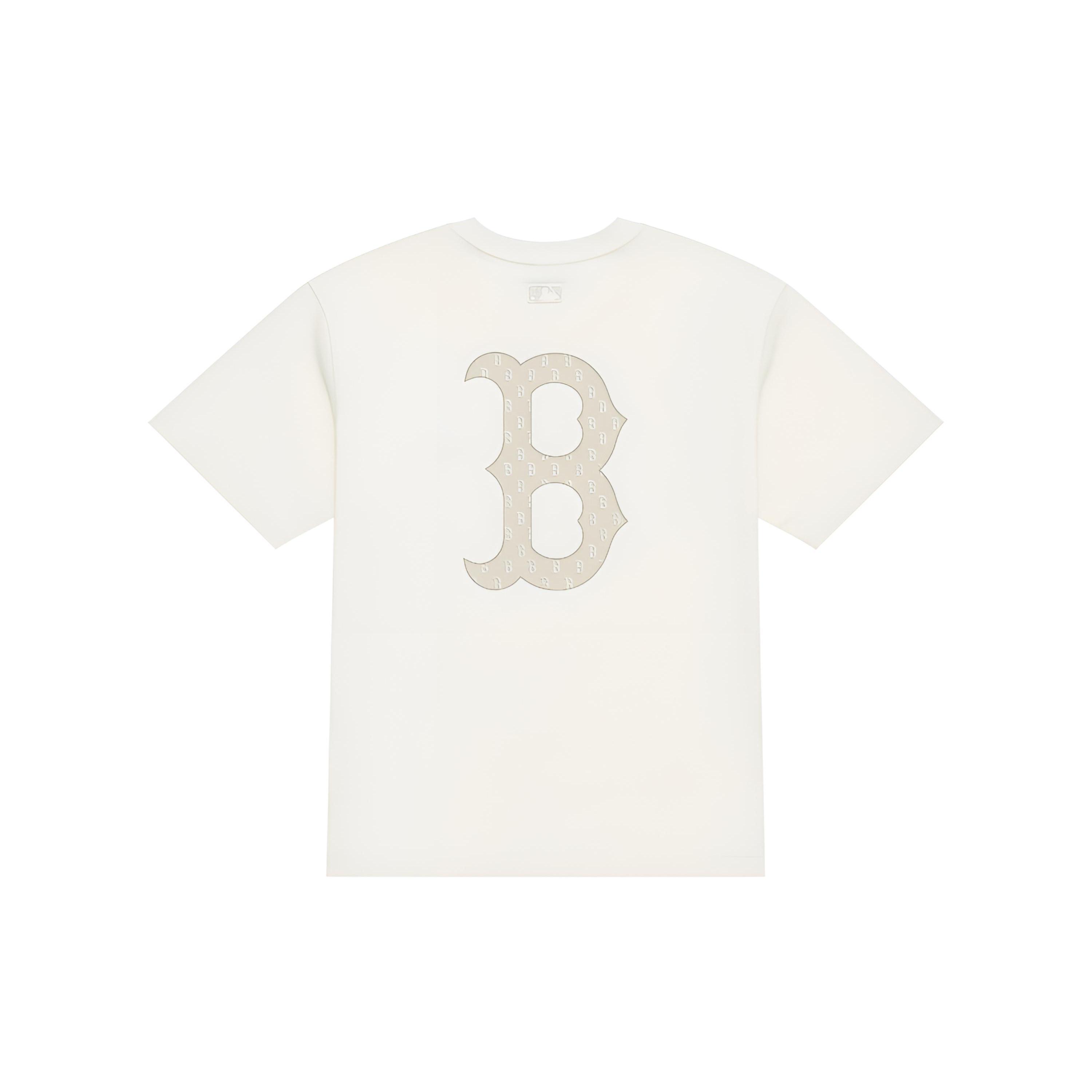 MLB MONOGRAM Collection Boston Red Sox SS26 T Shirt Unisex 3ATSM0463-43CRS L