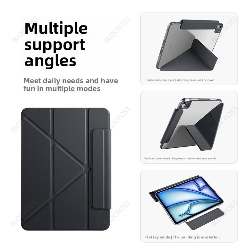 Magnetic Case For iPad 12th 11th Air 3/4/5/6  iPad Pro 11 12.9 13 Air 11 M4 10th Gen 10.9 10.2 9th 8th 9.7 Mini 7 6 Smart Case