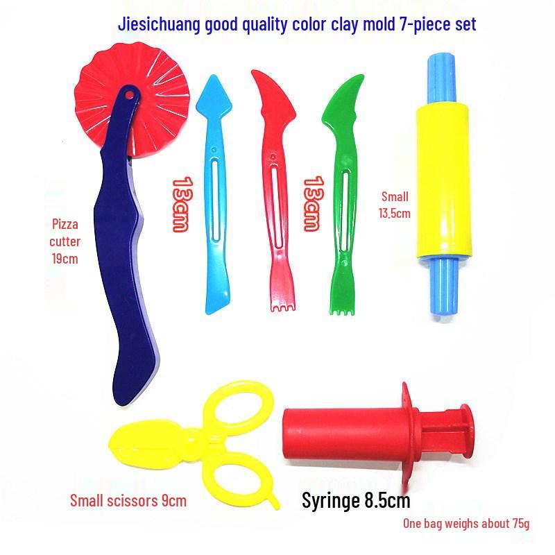 Children's DIY Color Clay Craft Kit: Includes Leather Clay, Glue Machine, Needle Cylinder, Noodle Maker, Dessert, Cake, and Bread Making Tools.