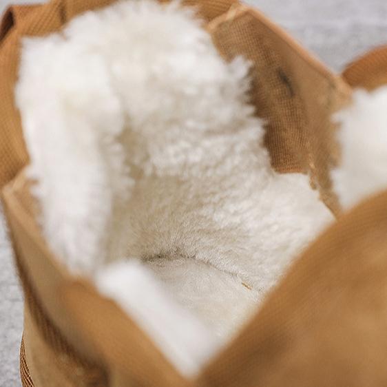 Snøstøvler for menn Vinter Ny mote Komfortabel Uformell Husholdning Pluss fleece fortykkede varme sklisikre bomullssko