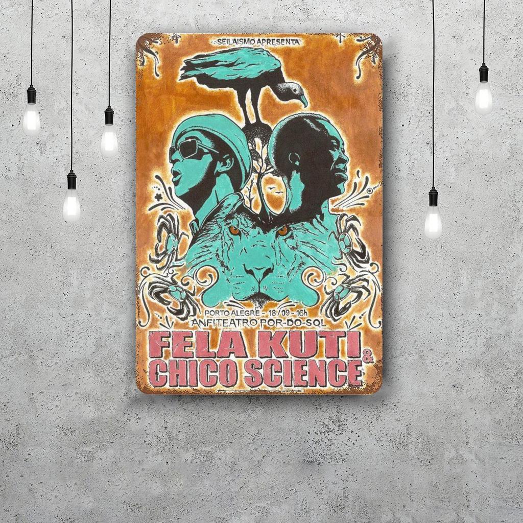 Fela Kuti Metal Signs wall decor Vintage Tin Signs Captain Metal Poster Decor for Bar Pub Club Wall Decoration