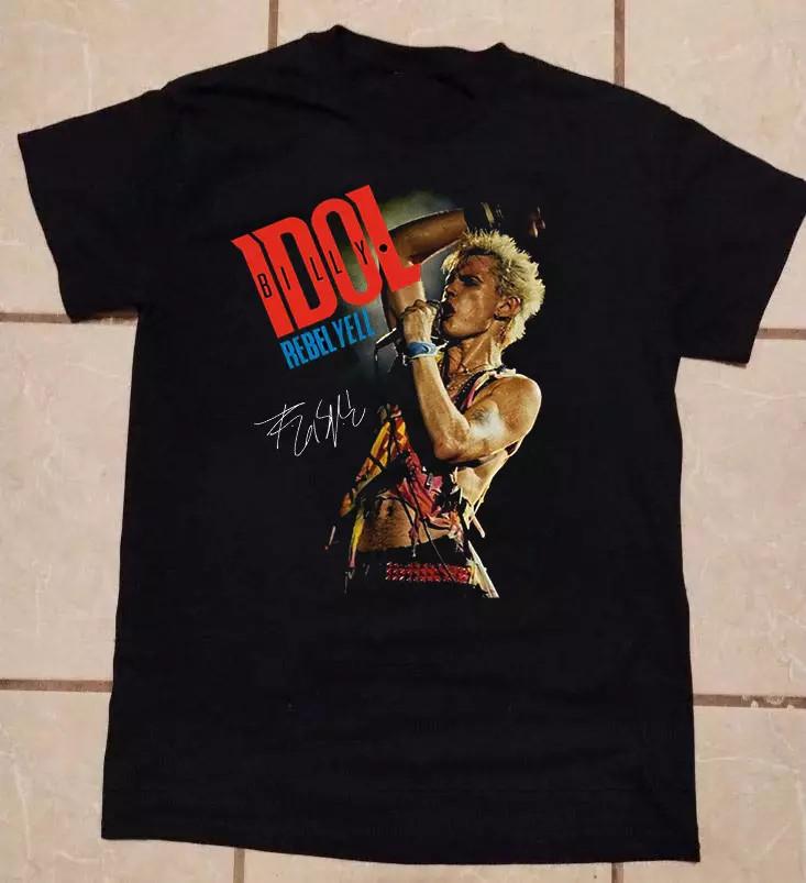 Billy Idol Rebel Yell Perform in Concert Unisex  All Size CG2374 Unisex T-Shirt XL