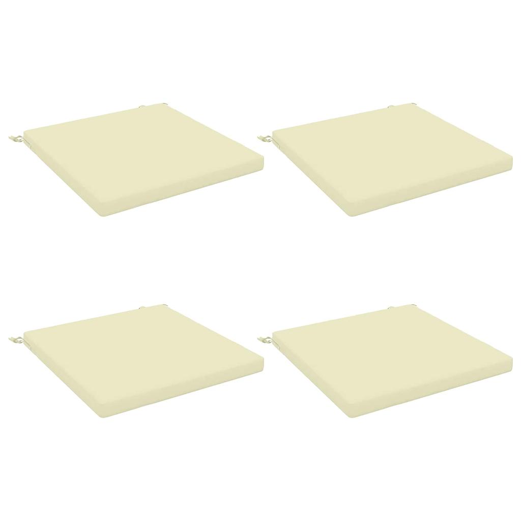 4 piece Seat Cushions SOEST 4 pcs. 100percent Polyester Cream