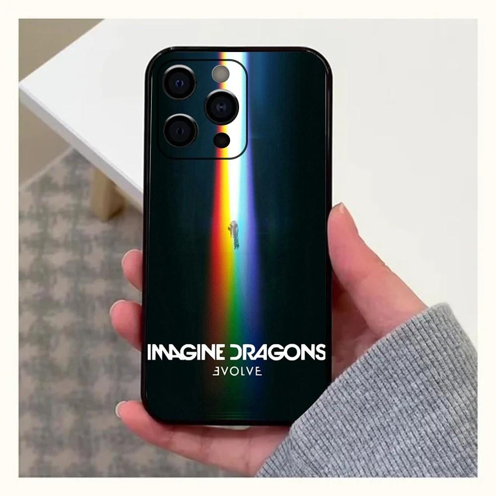 

Imagine D-Dragons Band Phone Case For Apple iPhone 15,14,13,12,11,Pro,X,XS,Max,XR,Plus,Mini Soft Black Cover iPhone11