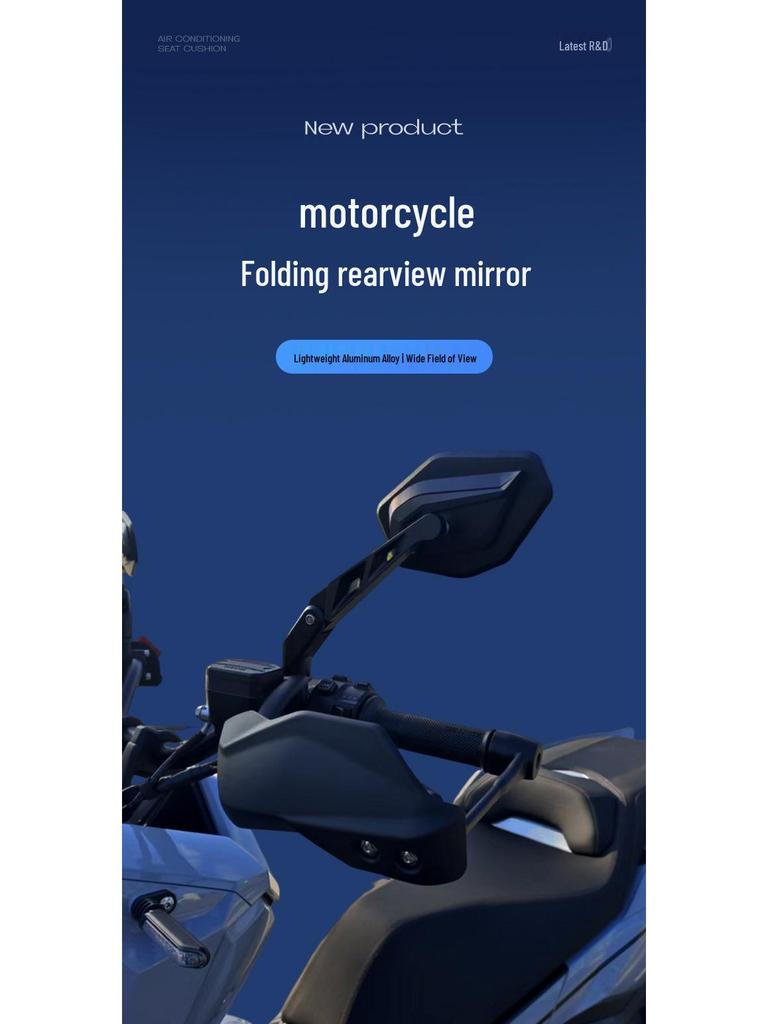 Compatible with Left and Right Rearview Mirrors for Zongshen 368G/E/D/M/K/703F/ADV Motorcycles