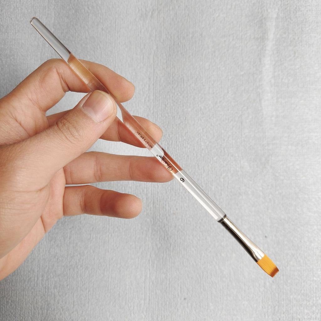 Wysokiej Jakości Biały Łabędź Kryształowy Pręt Pędzel Nylonowy Akwarela Gwasz Pędzel do Oleju Cyfrowego Pędzel do Linii Artystycznych