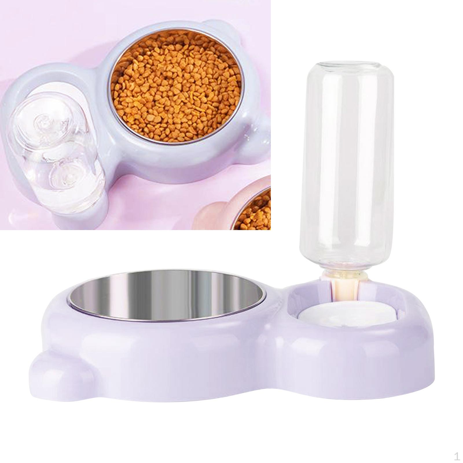 

& Food Bowls Cat, cat and Dispenser Pet Care, Removable, Resin фиолетовый