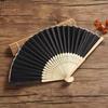 7inch White Silk Fan, Plain White Cloth Fan, Wedding Folding Fan, Bamboo Fan, DIY Blank Fan for Printing Advertisements