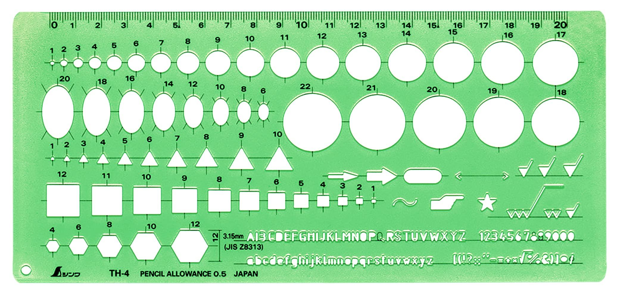 

Шаблон Shinwa Sokutei Общая всеобъемлющая линейка 66024