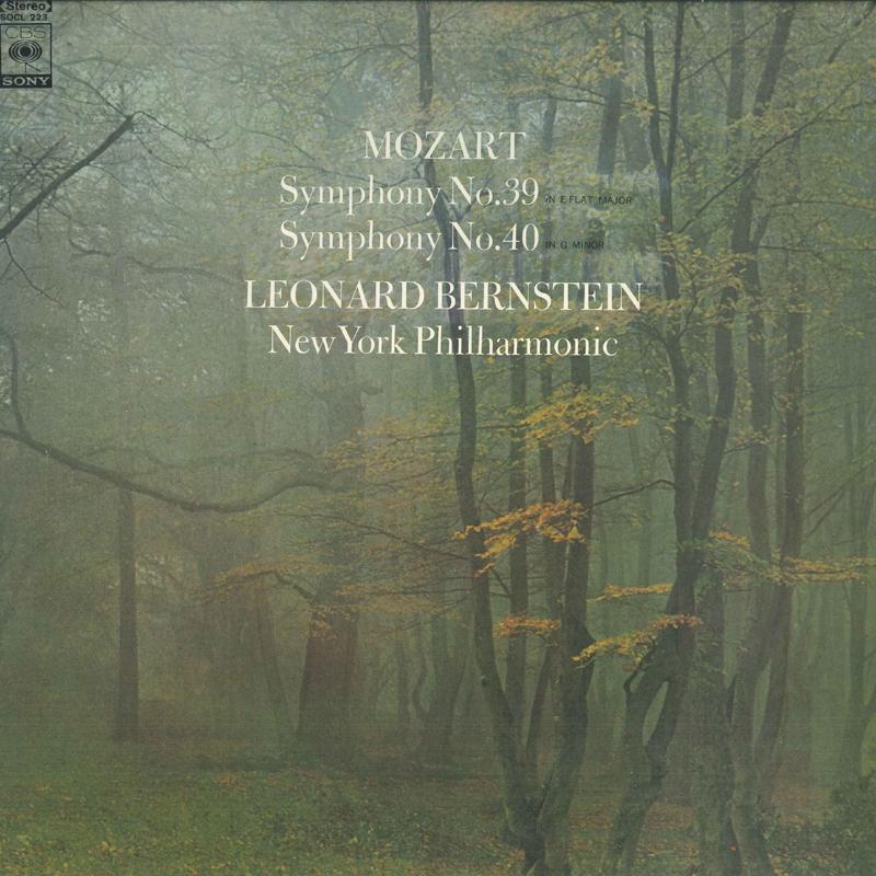 

LP Record LEONARD BERNSTEIN, NEW YORK PHILHAR - Mozart: Symphonies Nos. 39 and 40 SOCL223 CBS SONY Japan Classical Used