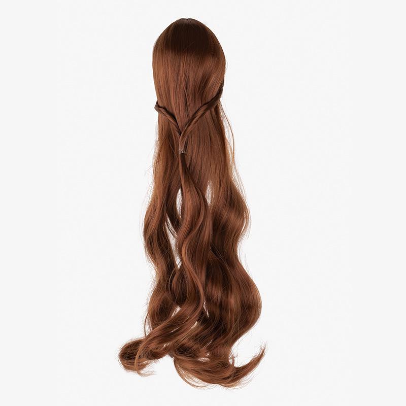 Quality 60cm Doll Wig 1/3 Doll Accessories Black White Red Brown Pink Coffee Color Doll Hair Straight Curve Braid Pony Decors