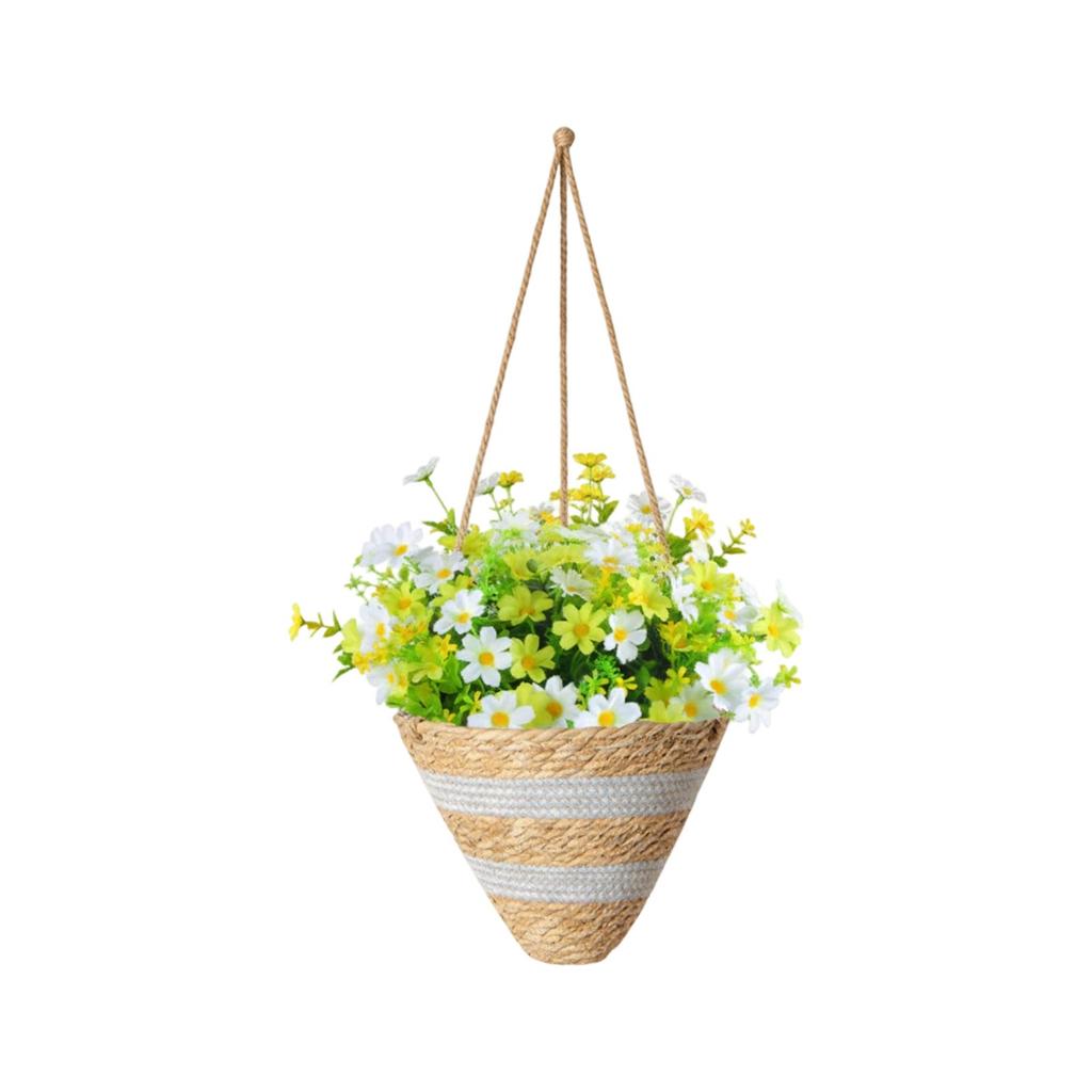Simulated Flower Basket Decoration Flower Basket Spring Simulated Flower Decoration