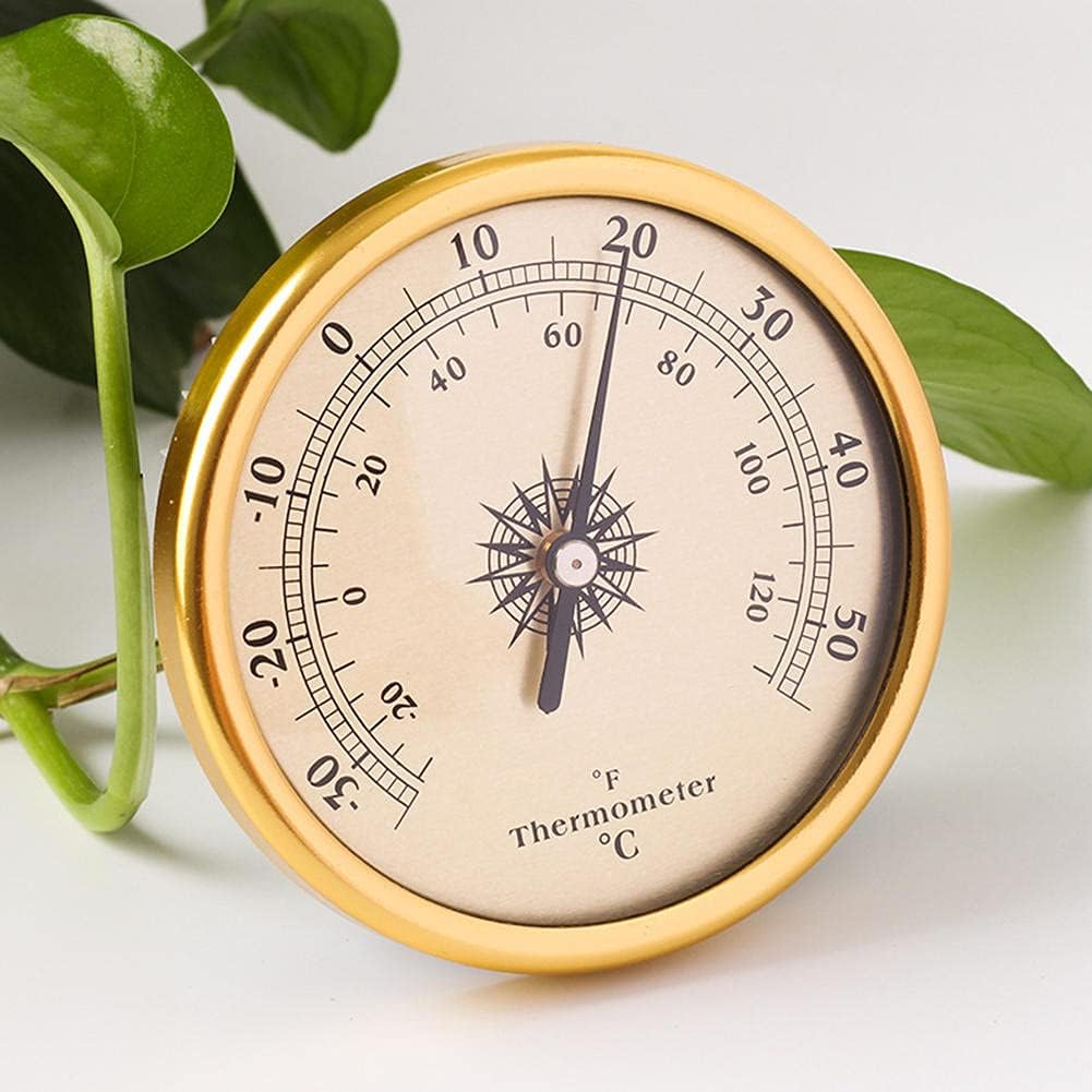 Barometer,Aluminum Alloy Wall Hanging Baromete,3 Pcs/Set 72mm Barometer Hygrometer Thermometer,Weather Station Meter